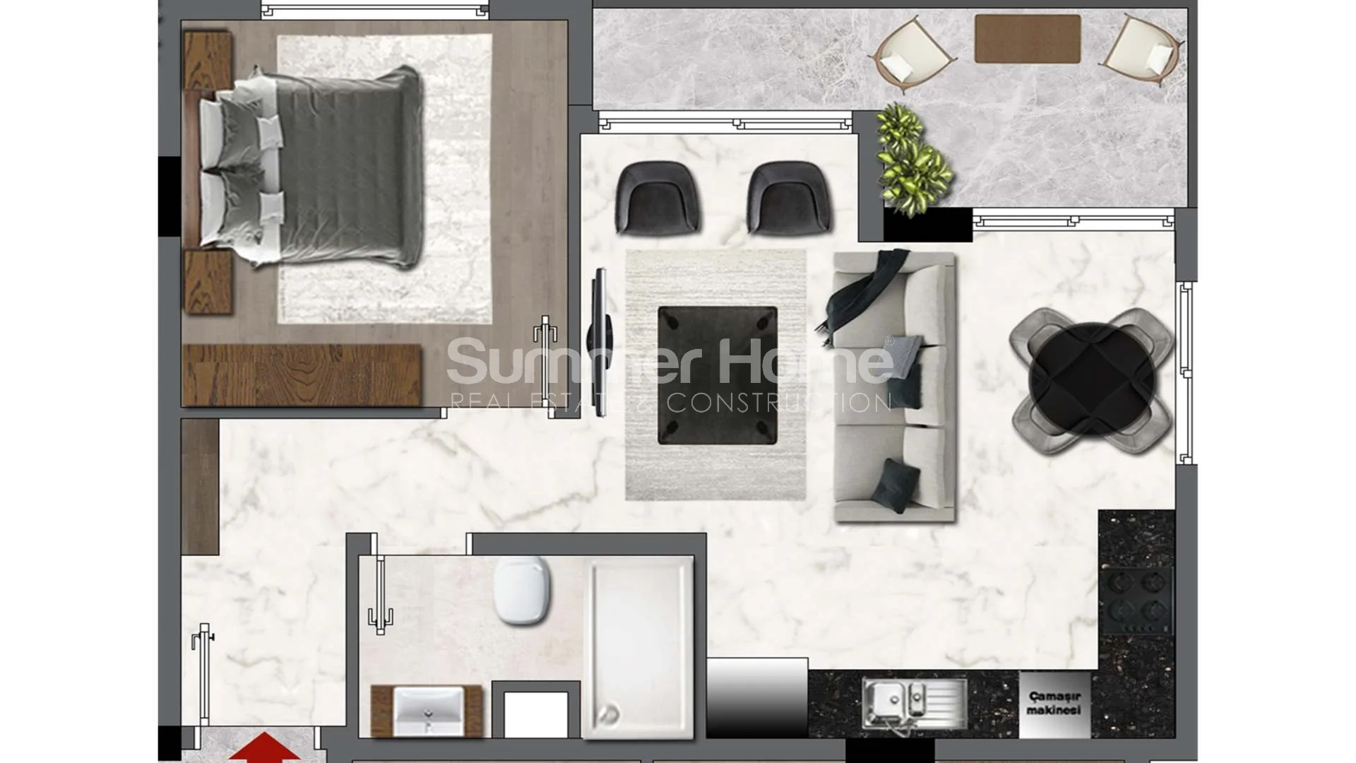 Schicke, stilvolle Apartments in Gazipasa Plan - 22