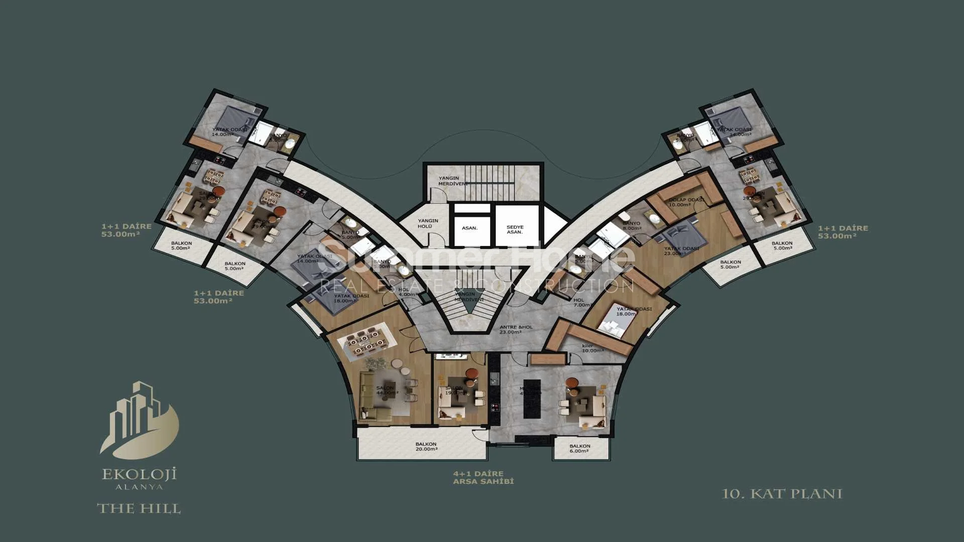 Stylish, Modern Apartments in Mahmutlar Plan - 22