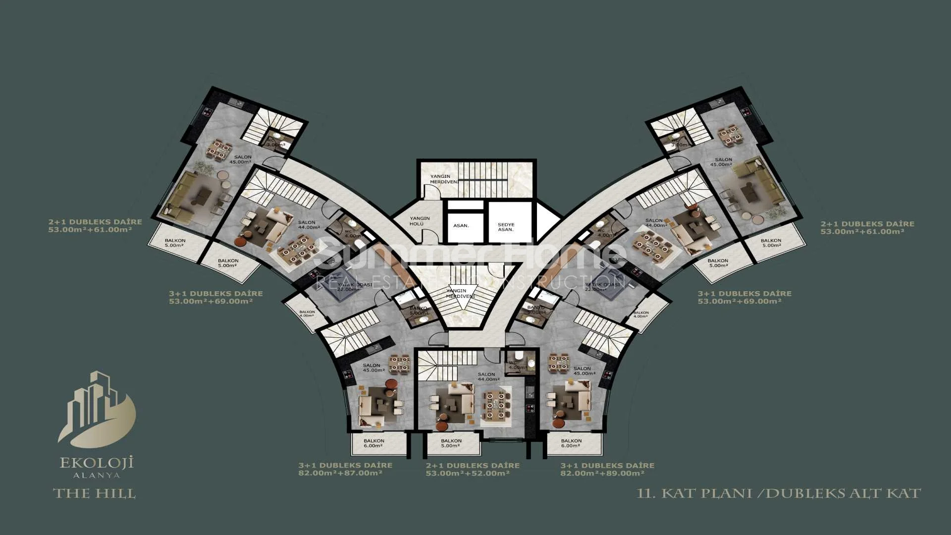 Stylish, Modern Apartments in Mahmutlar Plan - 23