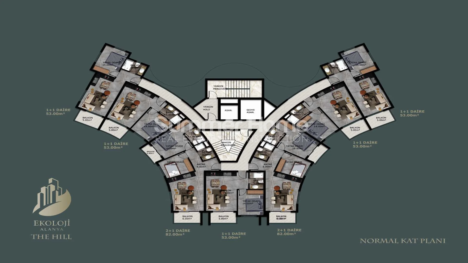 Stylish, Modern Apartments in Mahmutlar Plan - 25