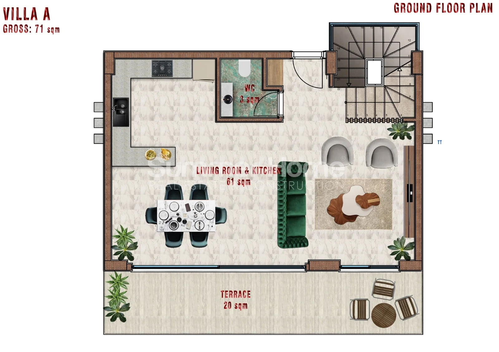 Premium-Class Contemporary Villas in Tepe Plan - 33