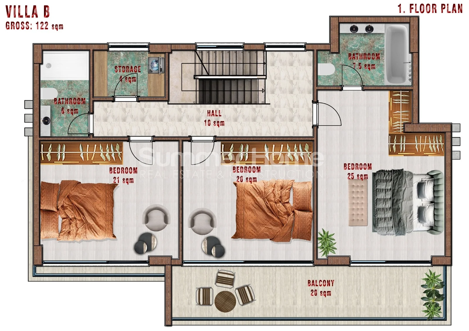 Premium-Class Contemporary Villas in Tepe Plan - 34