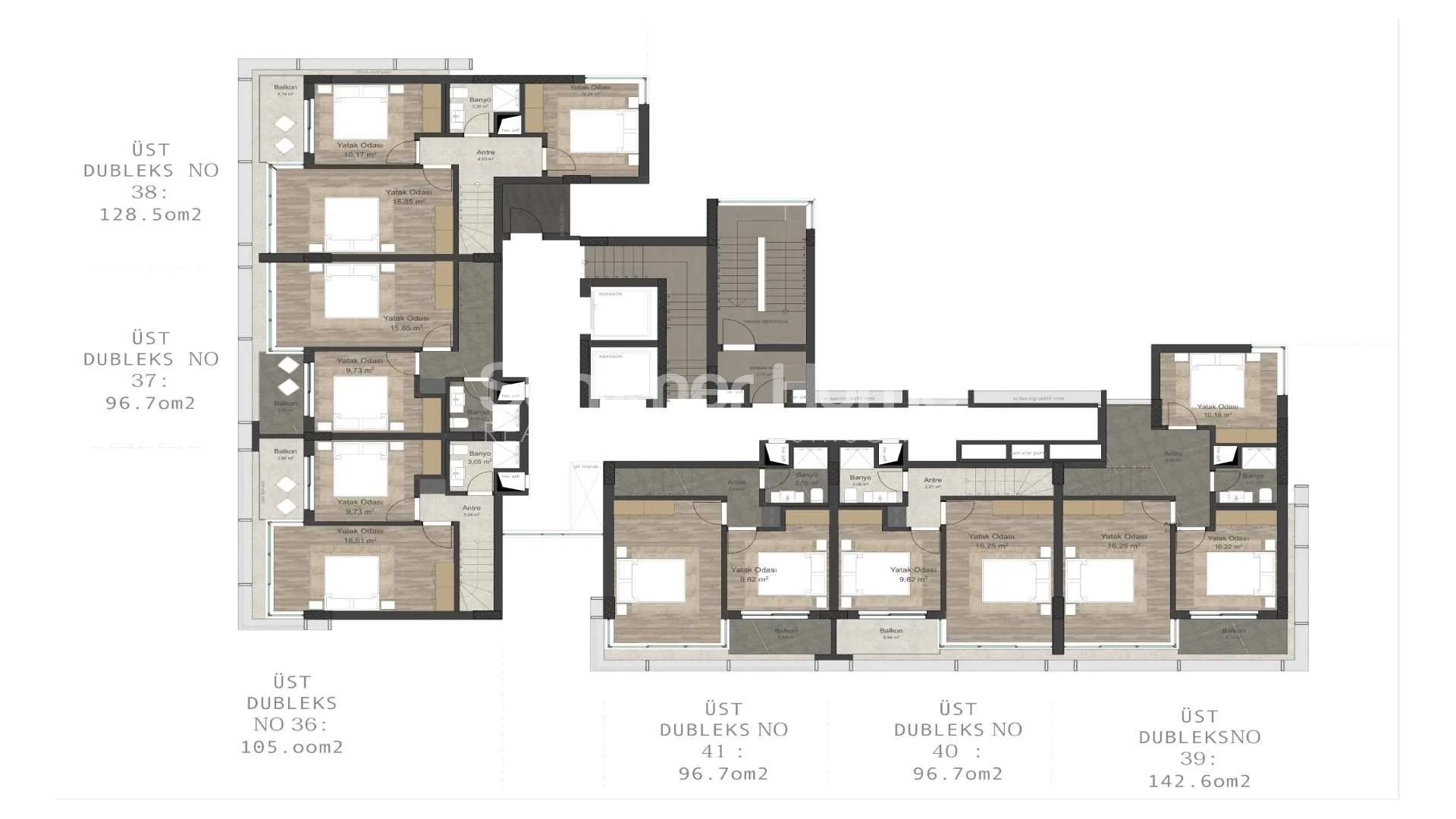 Modern & Chic Apartments in Avsallar Plan - 30