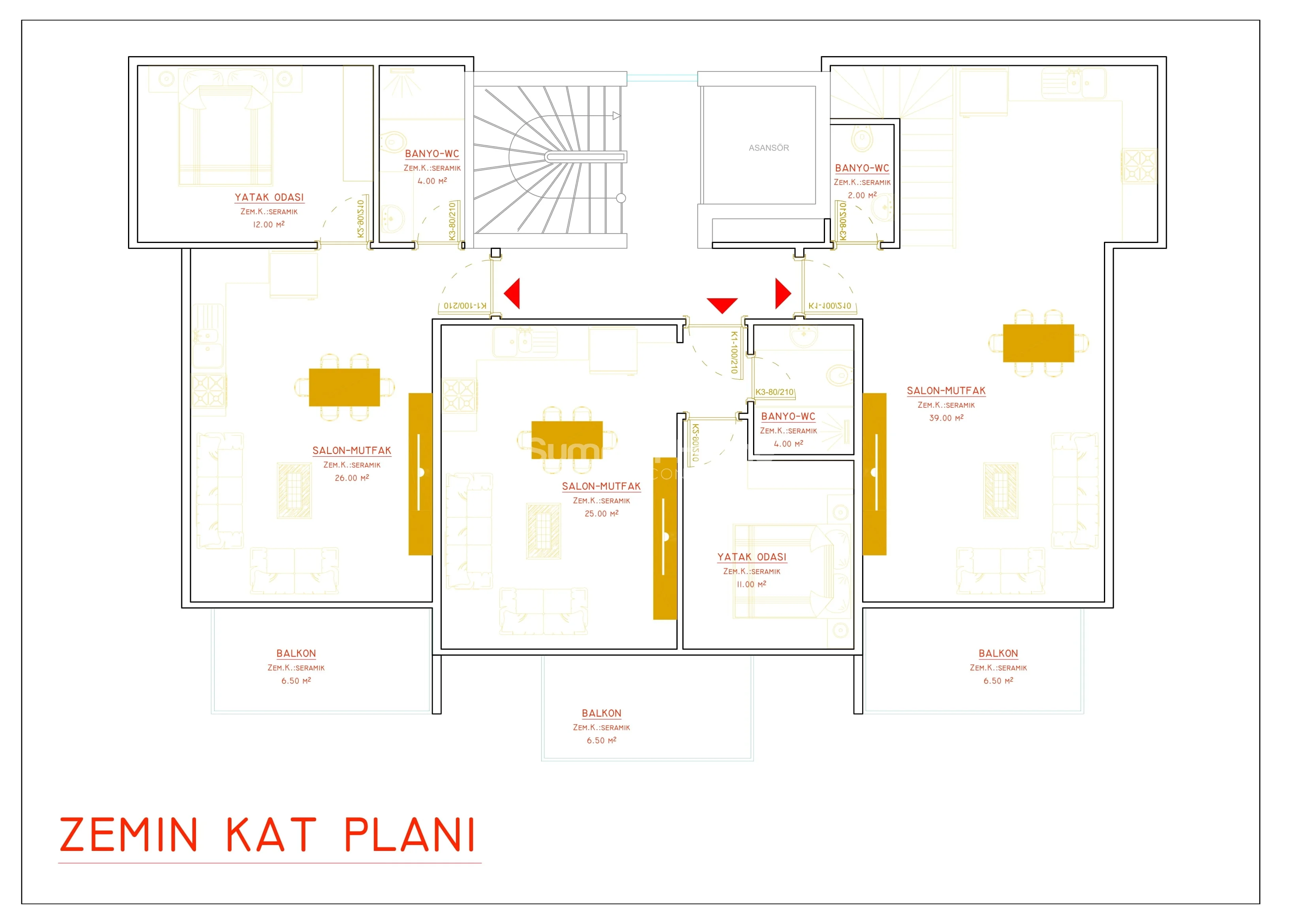 Modern Apartments in Small, Cute Complex in Kestel Plan - 8