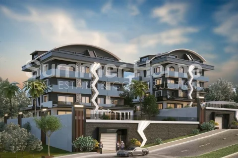 Ultra-luxe duplex-appartementen met vier slaapkamers. zwembad en tuinen. Panoramisch uitzicht over Alanya general - 3