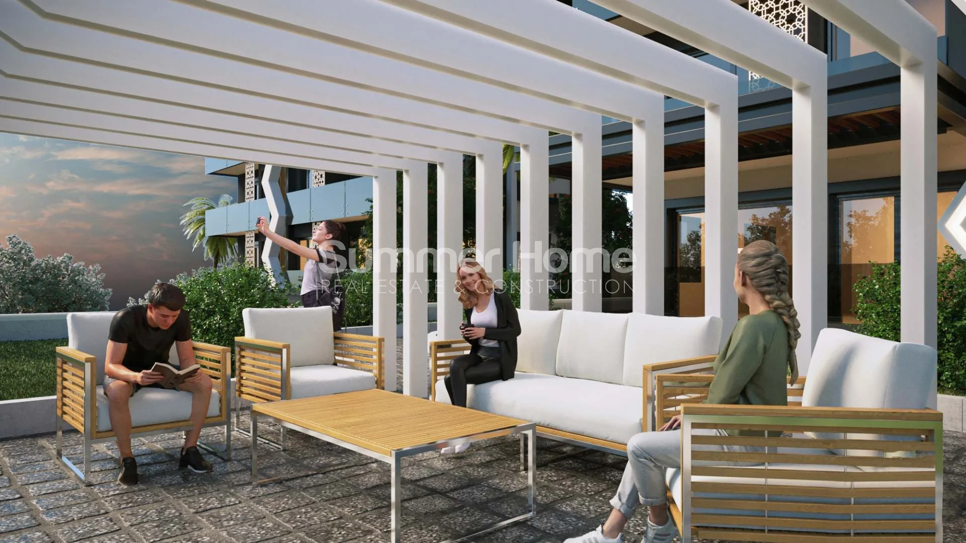 Ultra-luxe duplex-appartementen met vier slaapkamers. zwembad en tuinen. Panoramisch uitzicht over Alanya general - 5