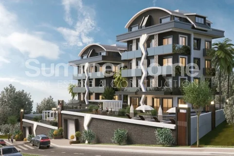 Ultra-luxe duplex-appartementen met vier slaapkamers. zwembad en tuinen. Panoramisch uitzicht over Alanya general - 6