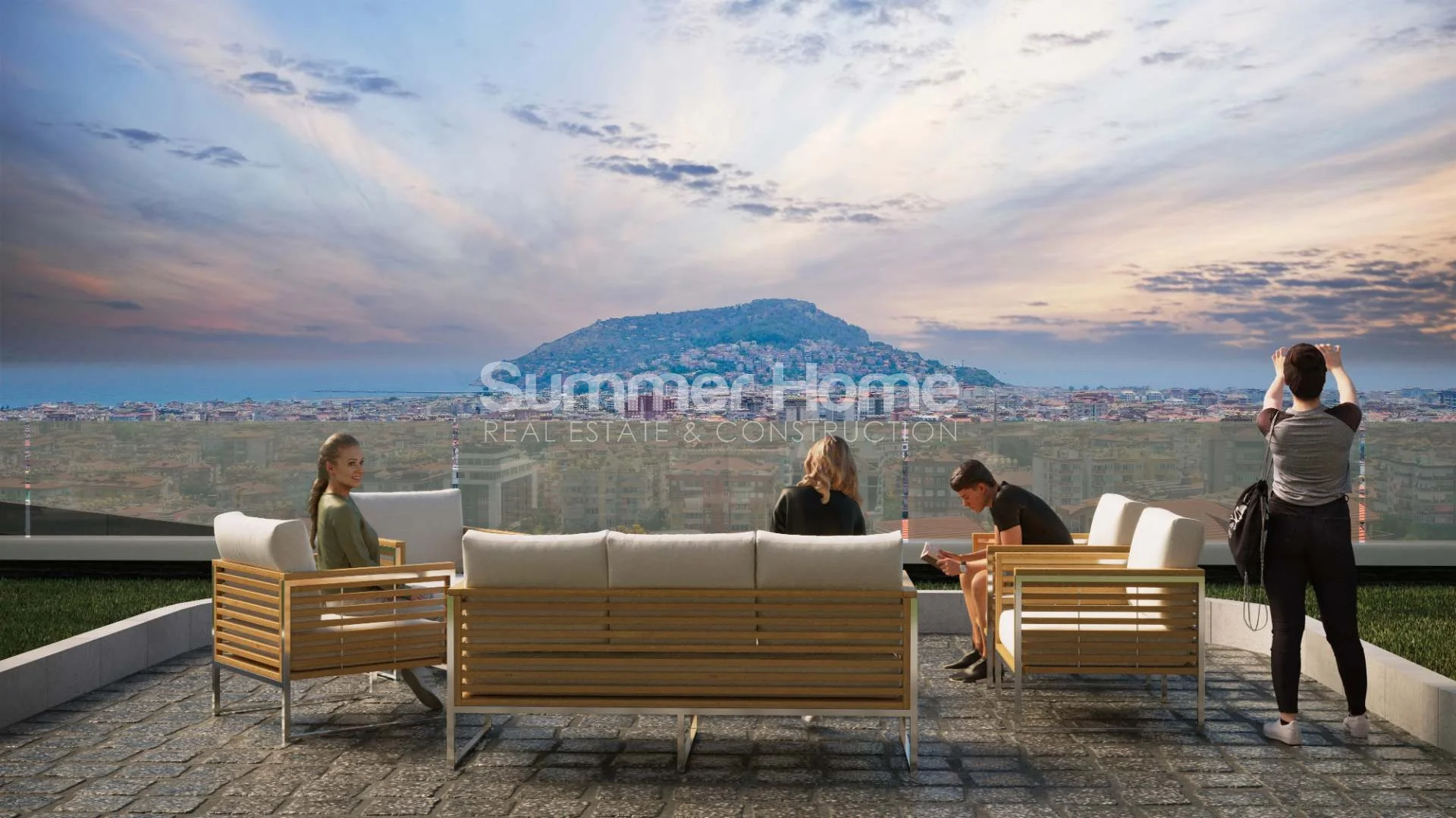Ultra-luxe duplex-appartementen met vier slaapkamers. zwembad en tuinen. Panoramisch uitzicht over Alanya general - 9