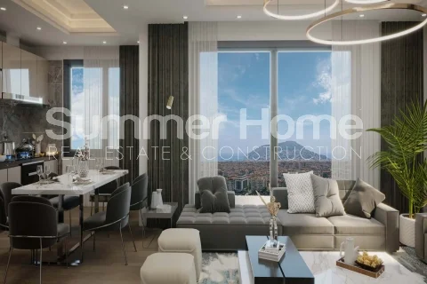 Ultra-luxe duplex-appartementen met vier slaapkamers. zwembad en tuinen. Panoramisch uitzicht over Alanya interior - 15