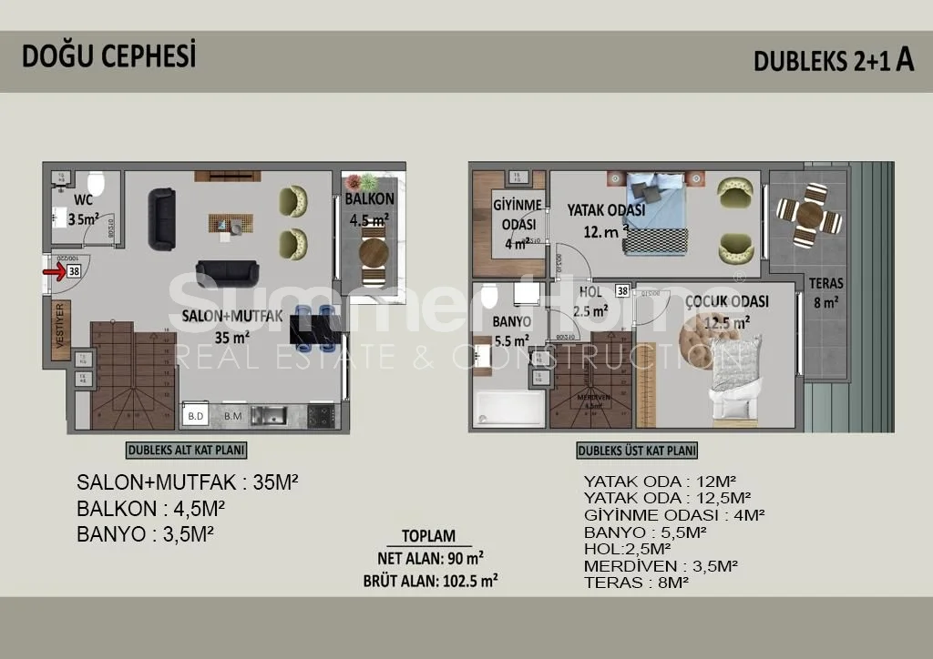 Gorgeous, Modern Apartments in Downtown Alanya Plan - 23