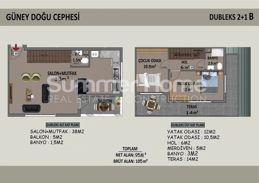 Gorgeous, Modern Apartments in Downtown Alanya Plan - 27