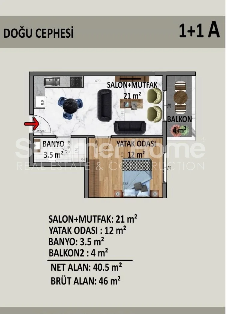 Gorgeous, Modern Apartments in Downtown Alanya Plan - 29