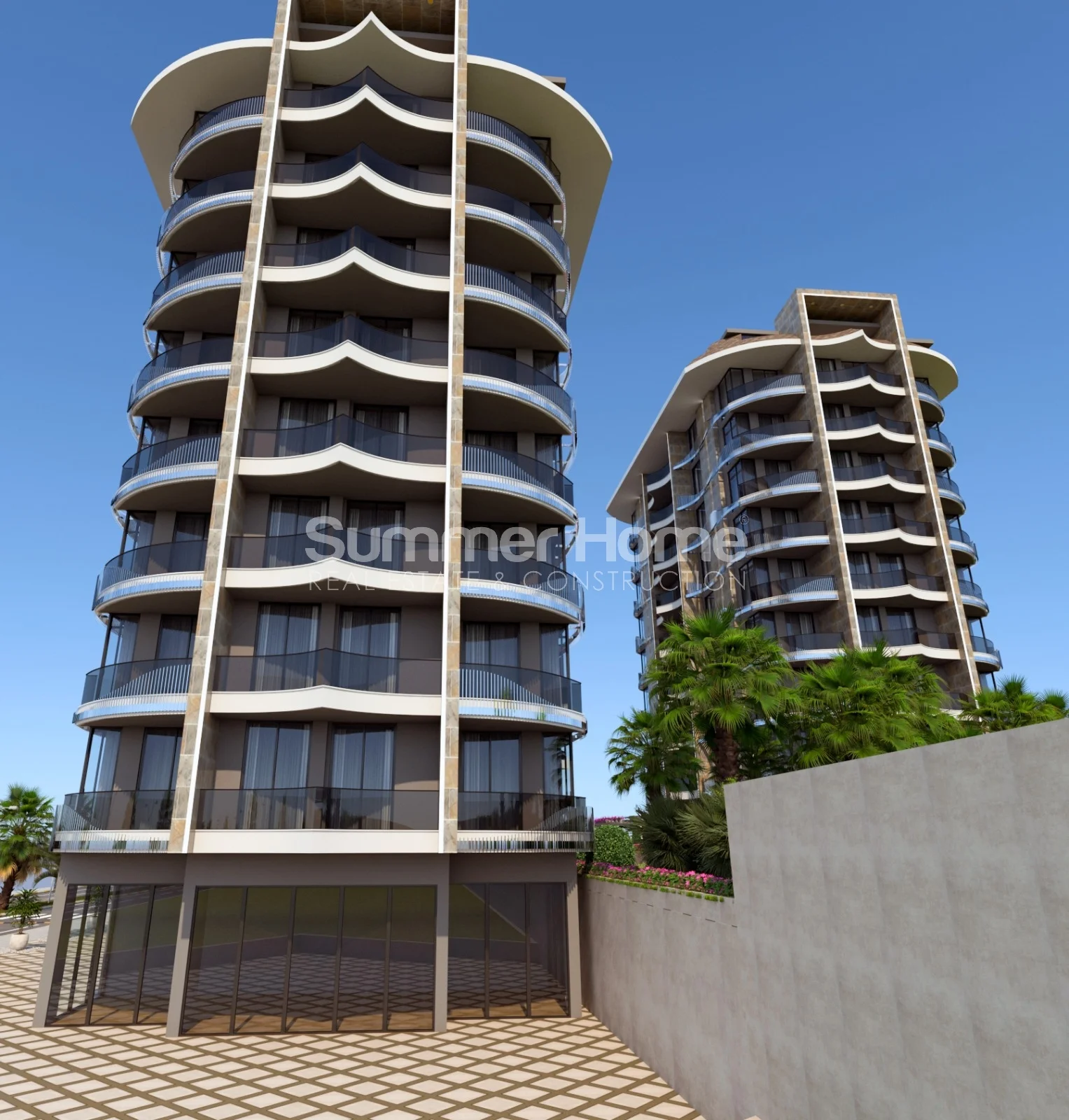 Moderna lägenheter med havsutsikt i vackra Tosmur general - 12