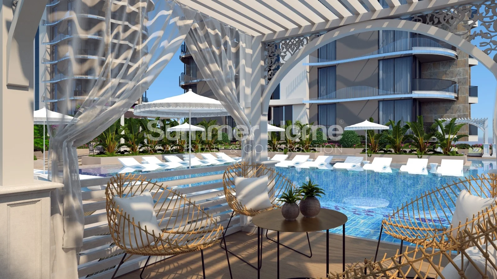 آپارتمان‌های مدرن با منظره دریا در توسمور facilities - 22