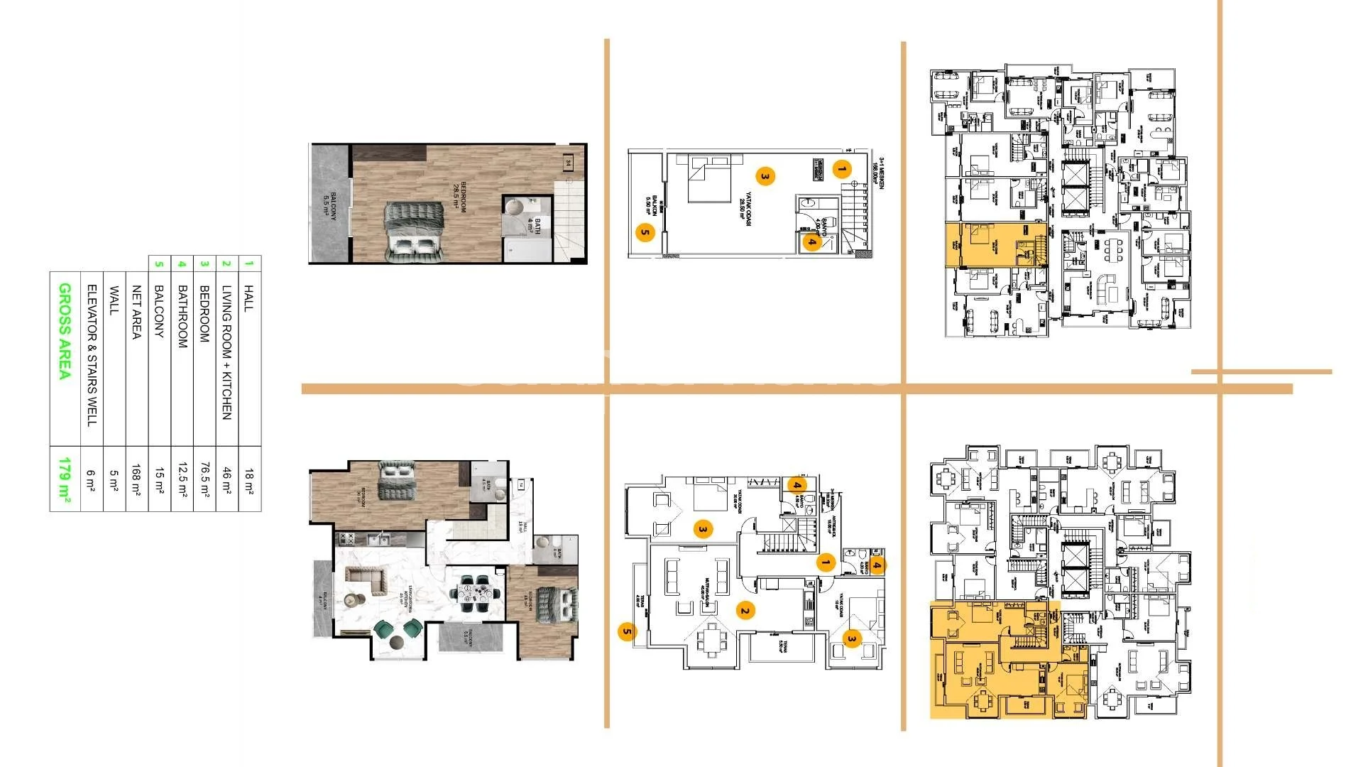 Appartements attrayants dans le centre d'Alanya plan - 24