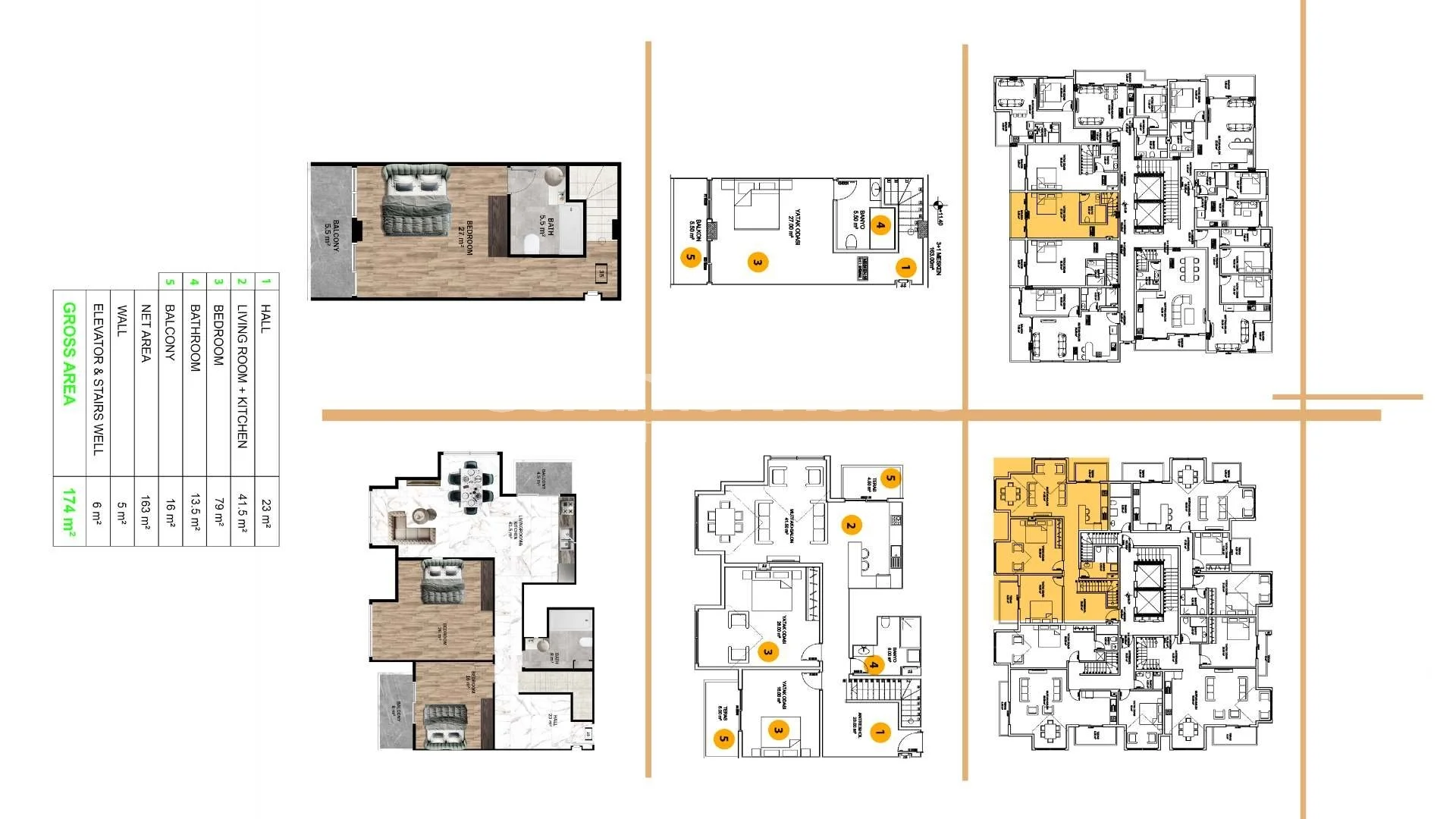 Appartements attrayants dans le centre d'Alanya plan - 25