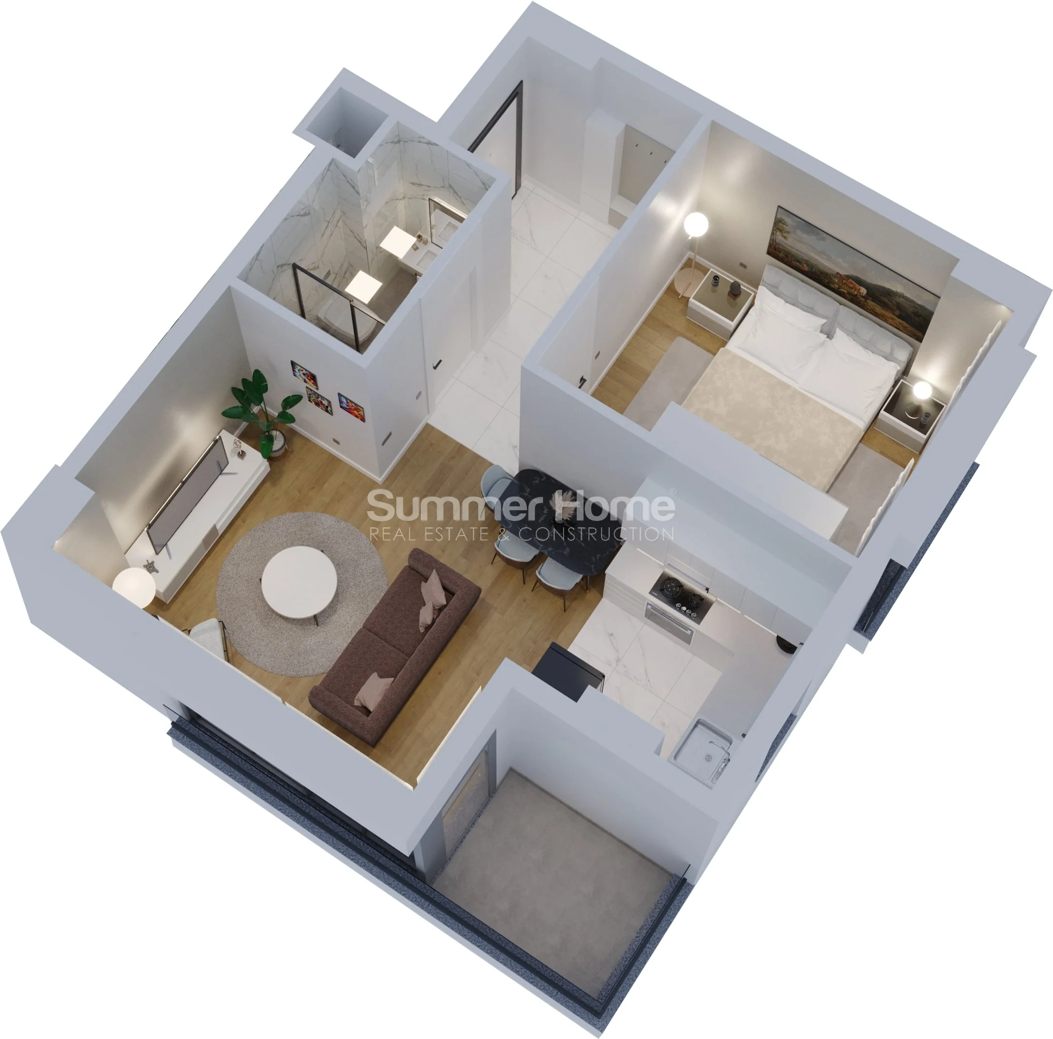 Gražūs apartamentai su vaizdu į jūrą Avsallare plan - 8