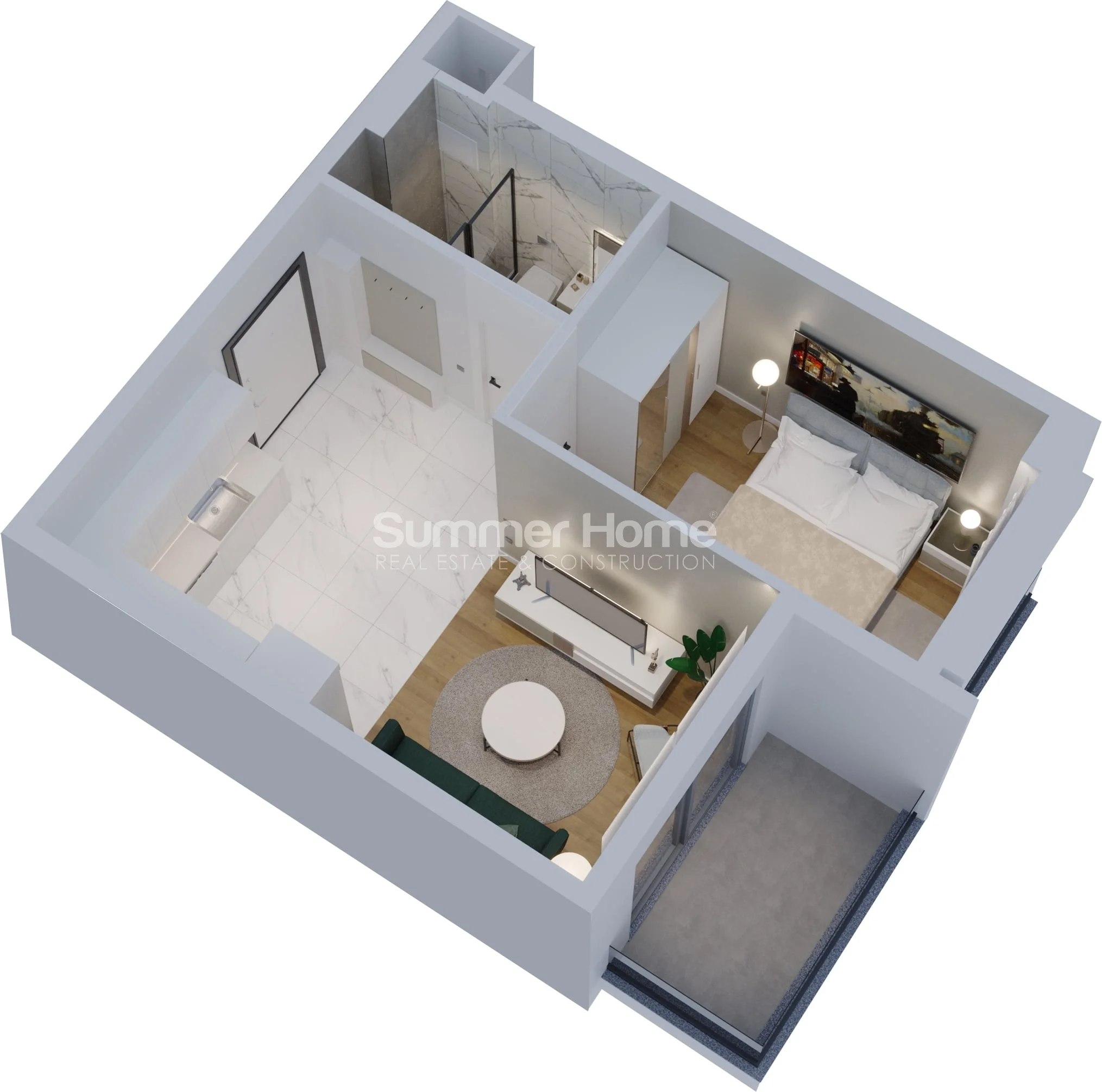 Gražūs apartamentai su vaizdu į jūrą Avsallare plan - 9