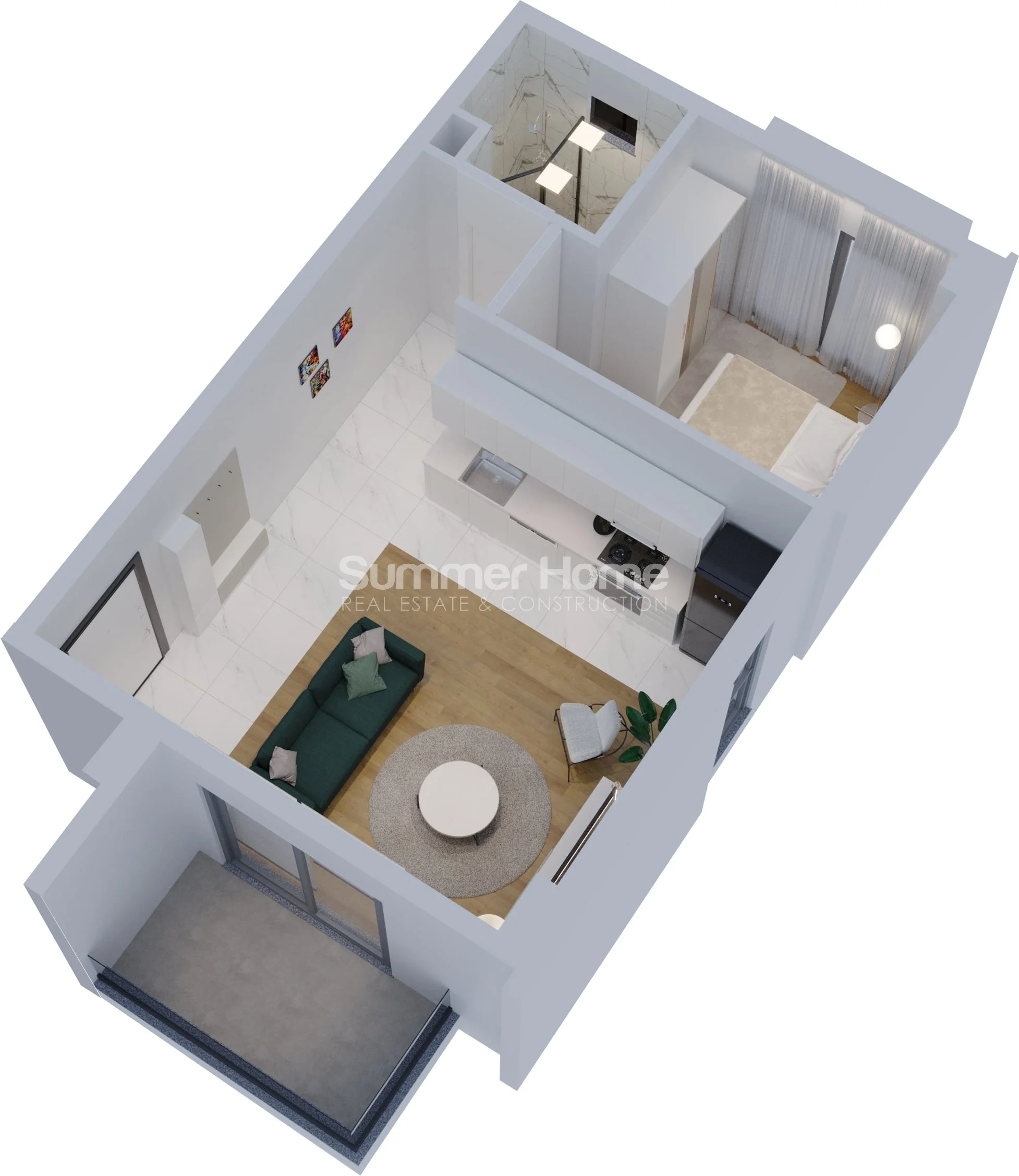 Gražūs apartamentai su vaizdu į jūrą Avsallare plan - 10