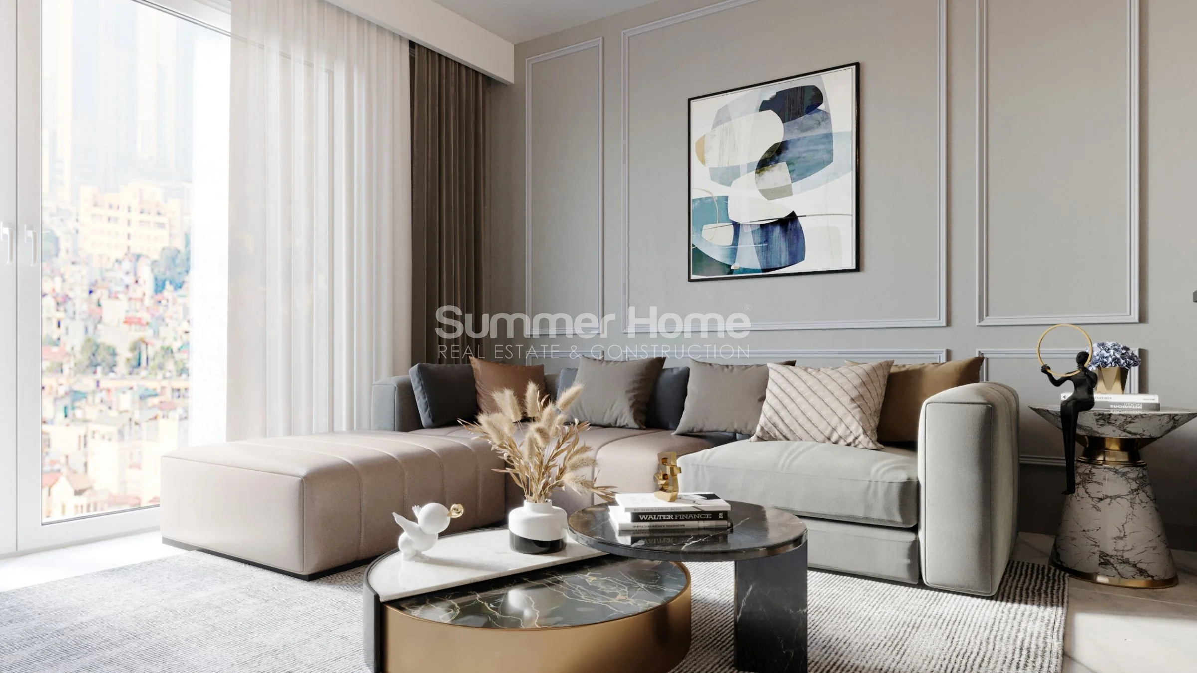 آپارتمان‌های نفیس با دید دریا برای فروش در ترکلر interior - 28