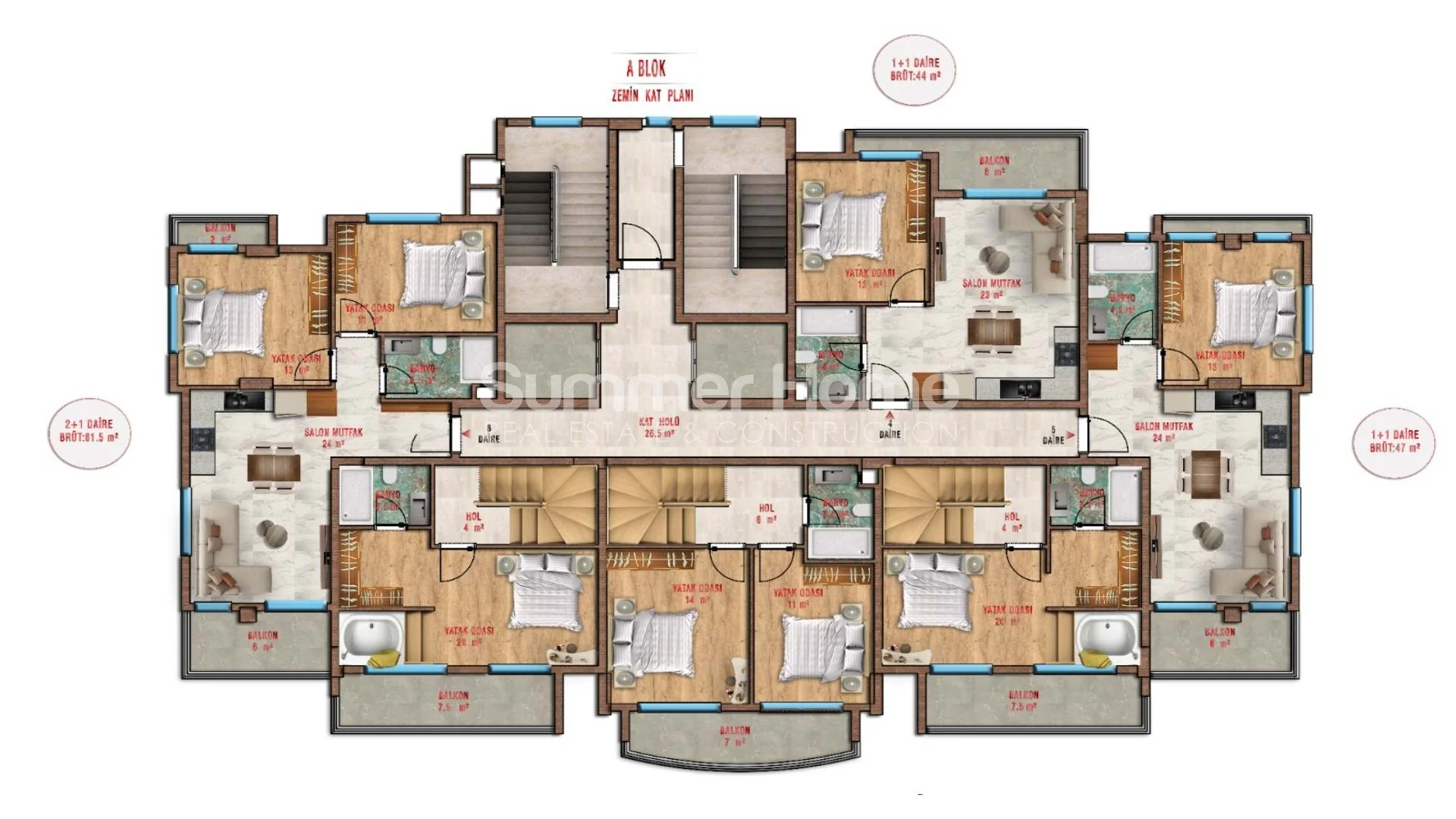 آپارتمان‌های مدرن در آوسالار plan - 42