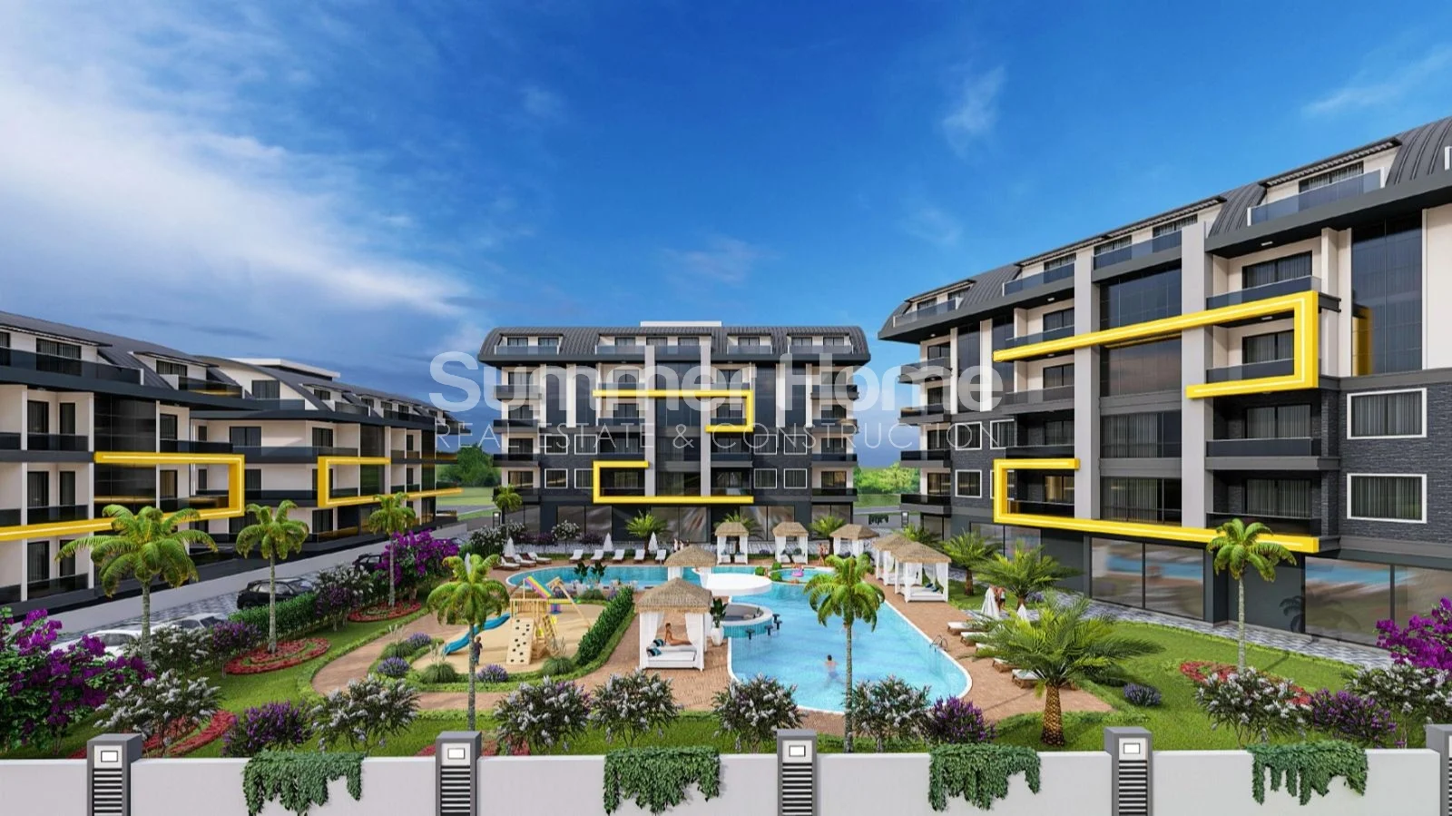 Appartements attrayants de nouvelle construction à Oba plan - 15
