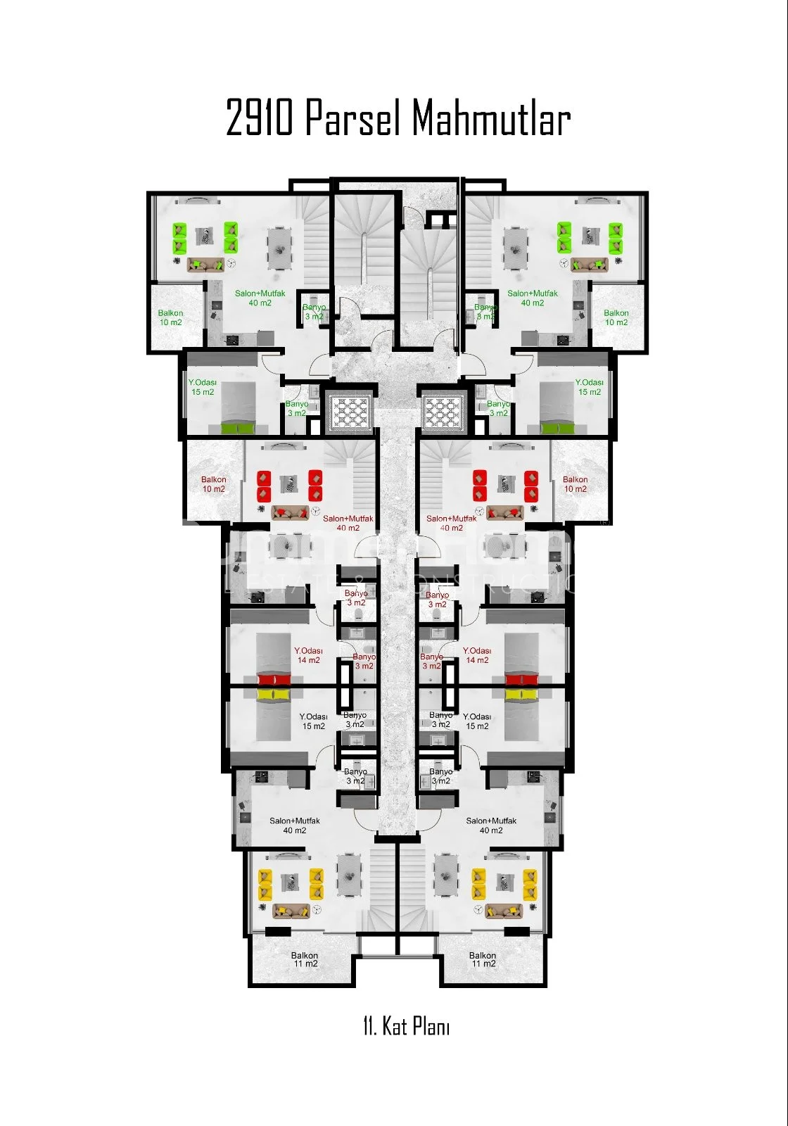 Prémiové apartmány vo vyhľadávanej oblasti Mahmutlar plan - 54