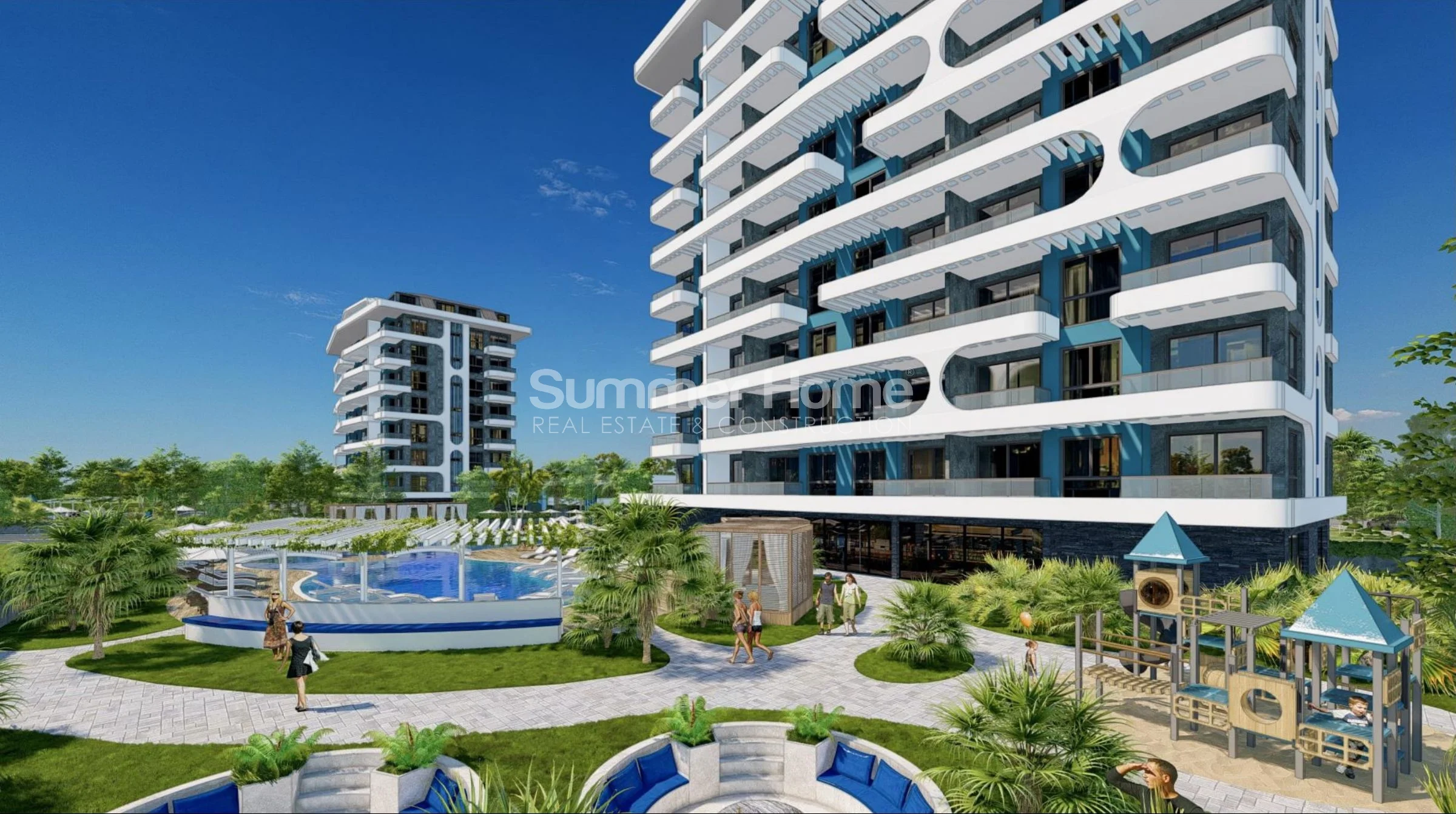 Modern apartments in nine-story buildings in Demirtas general - 1
