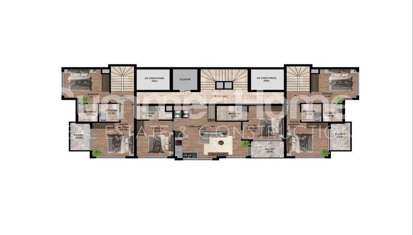 Appartements modernes proches de la mer à Kestel, Alanya Plan - 15