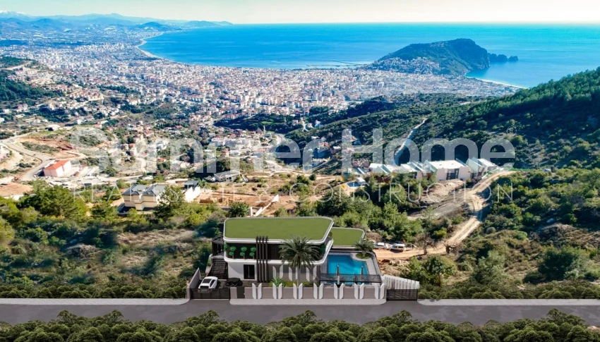 Incredible villas in an exclusive location in Tepe, Alanya