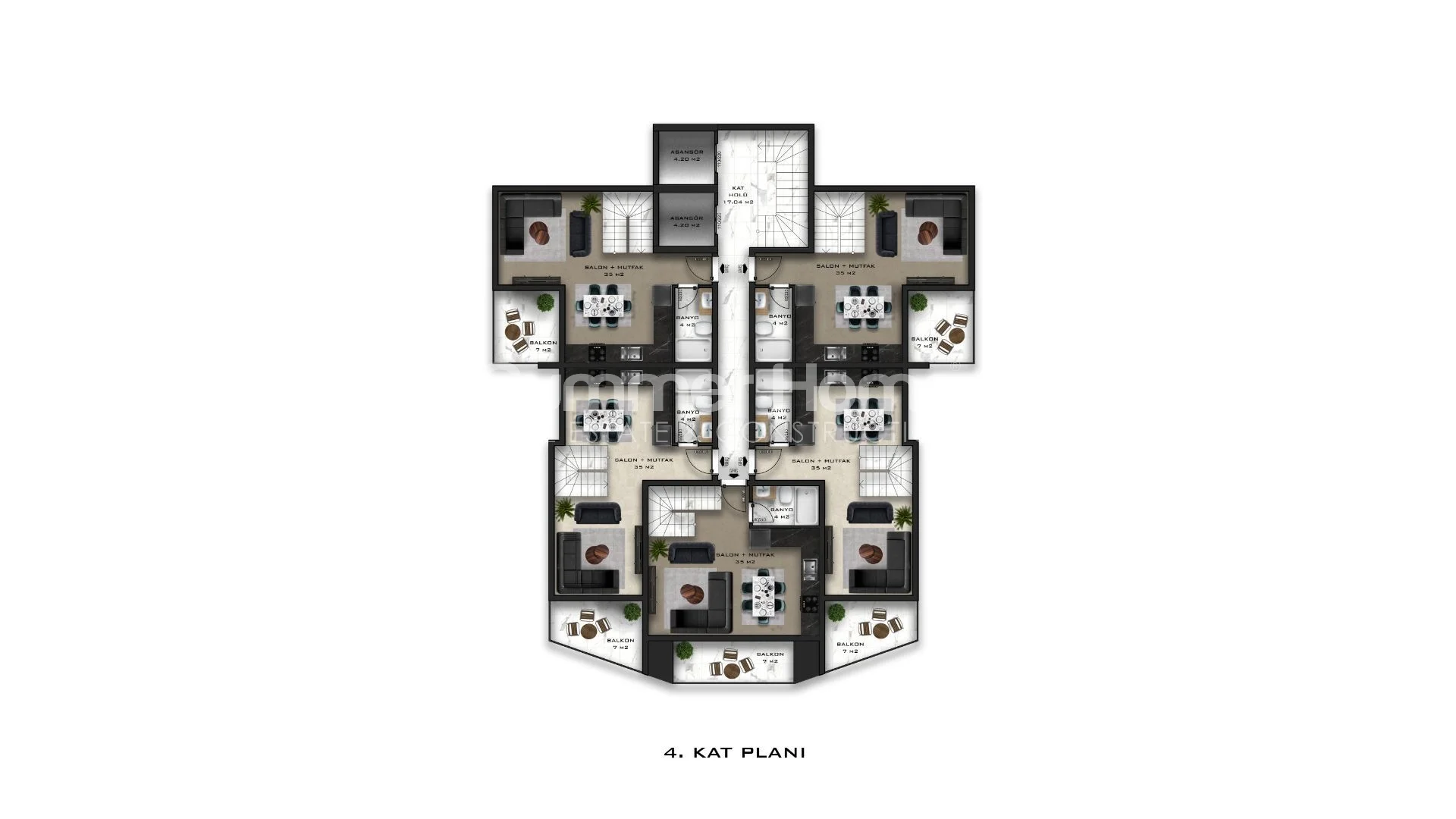 Beautifully elegant apartments in Avsallar, Alanya Plan - 45