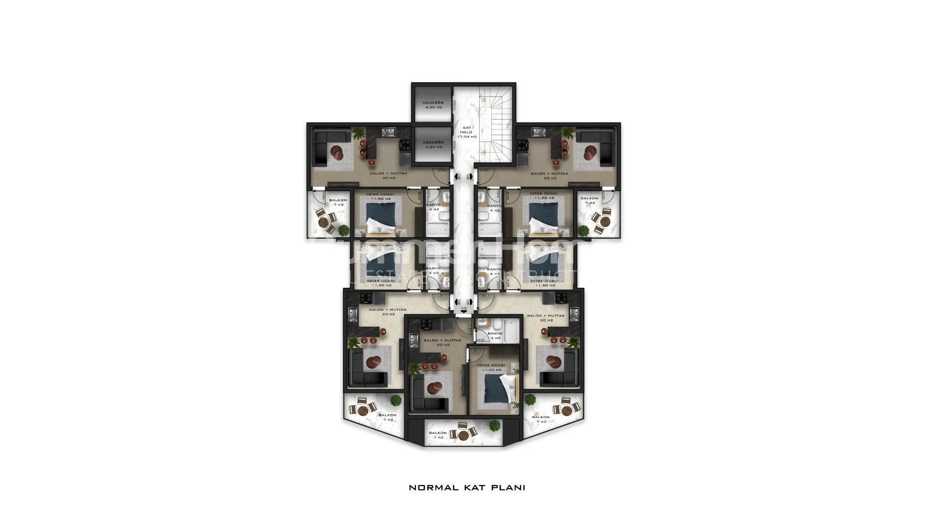 Beautifully elegant apartments in Avsallar, Alanya Plan - 46