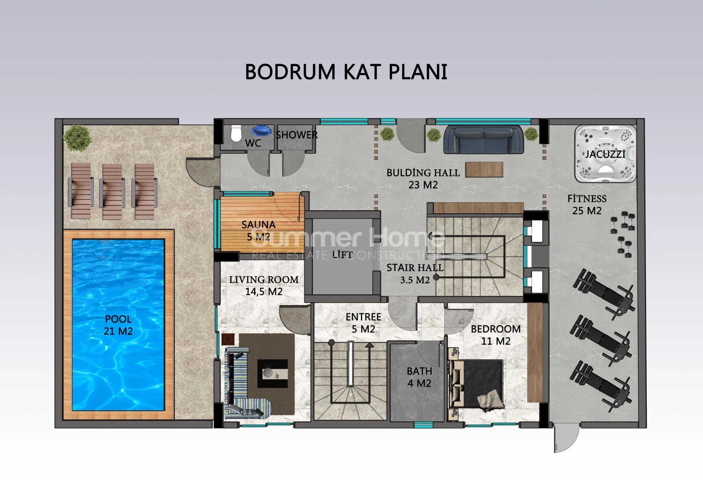Modern apartments situated in the centre of Alanya Plan - 56