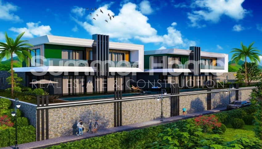 Luxueuses villas de 4 chambres dans la ville d'Oba, Alanya