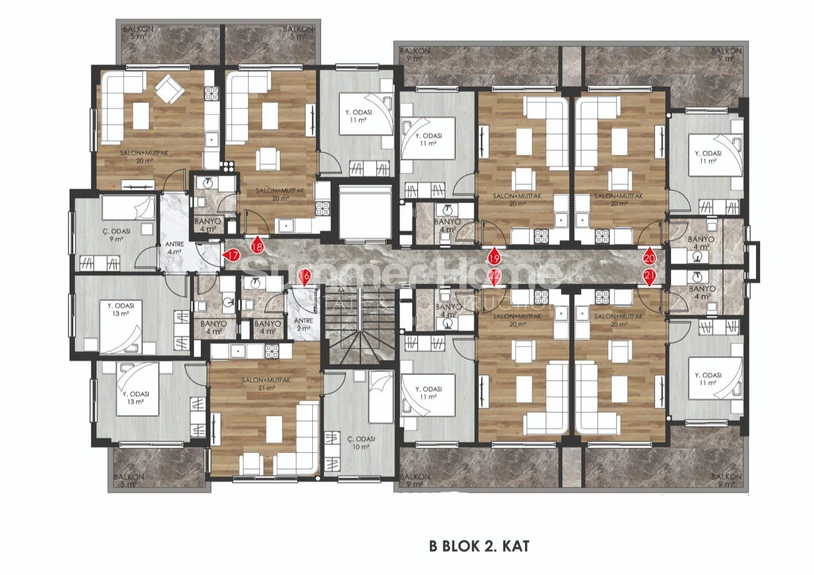 Appartements élégants dans un excellent emplacement à Oba, A plan - 19