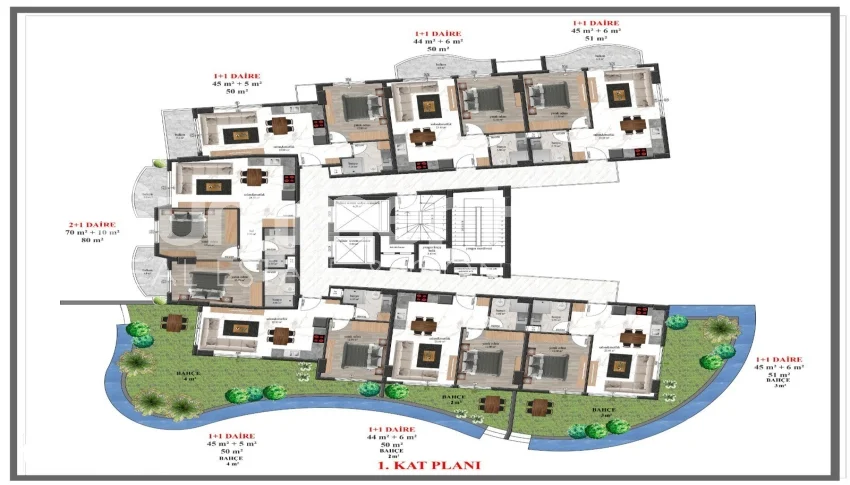Investissement dans des appartements dans le quartier Mahmut Plan - 50