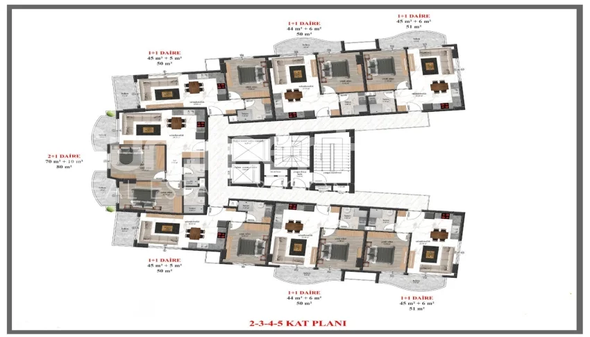 Investissement dans des appartements dans le quartier Mahmut Plan - 51