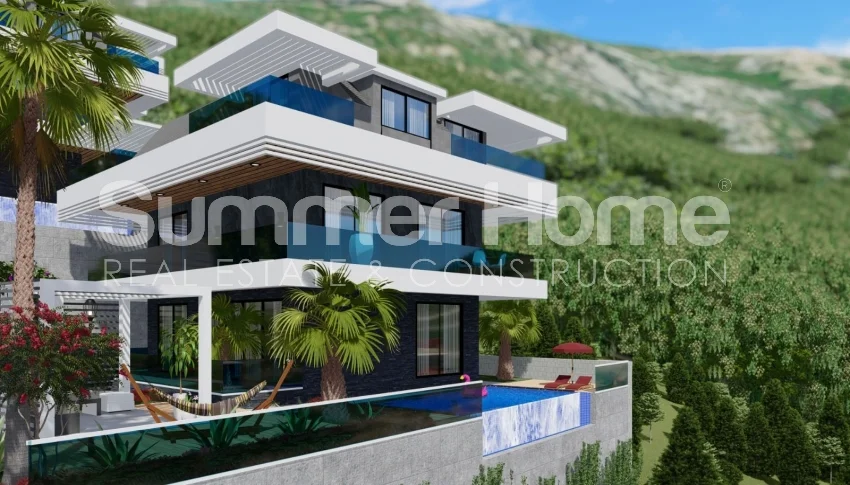 Exquisite Villas with Breathtaking View in Tepe, Alanya