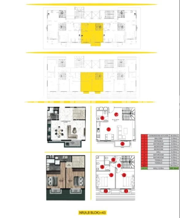 Appartements charmants au design de Luxe à Turkler, Alanya plan - 41