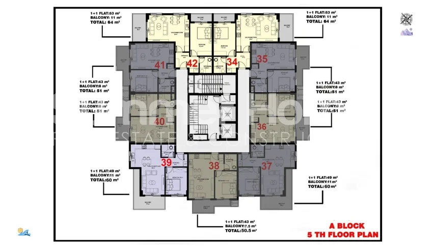 Bon investissement d'appartements de luxe à Mahmutlar,Alanya plan - 14
