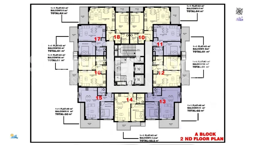 Bon investissement d'appartements de luxe à Mahmutlar,Alanya plan - 17