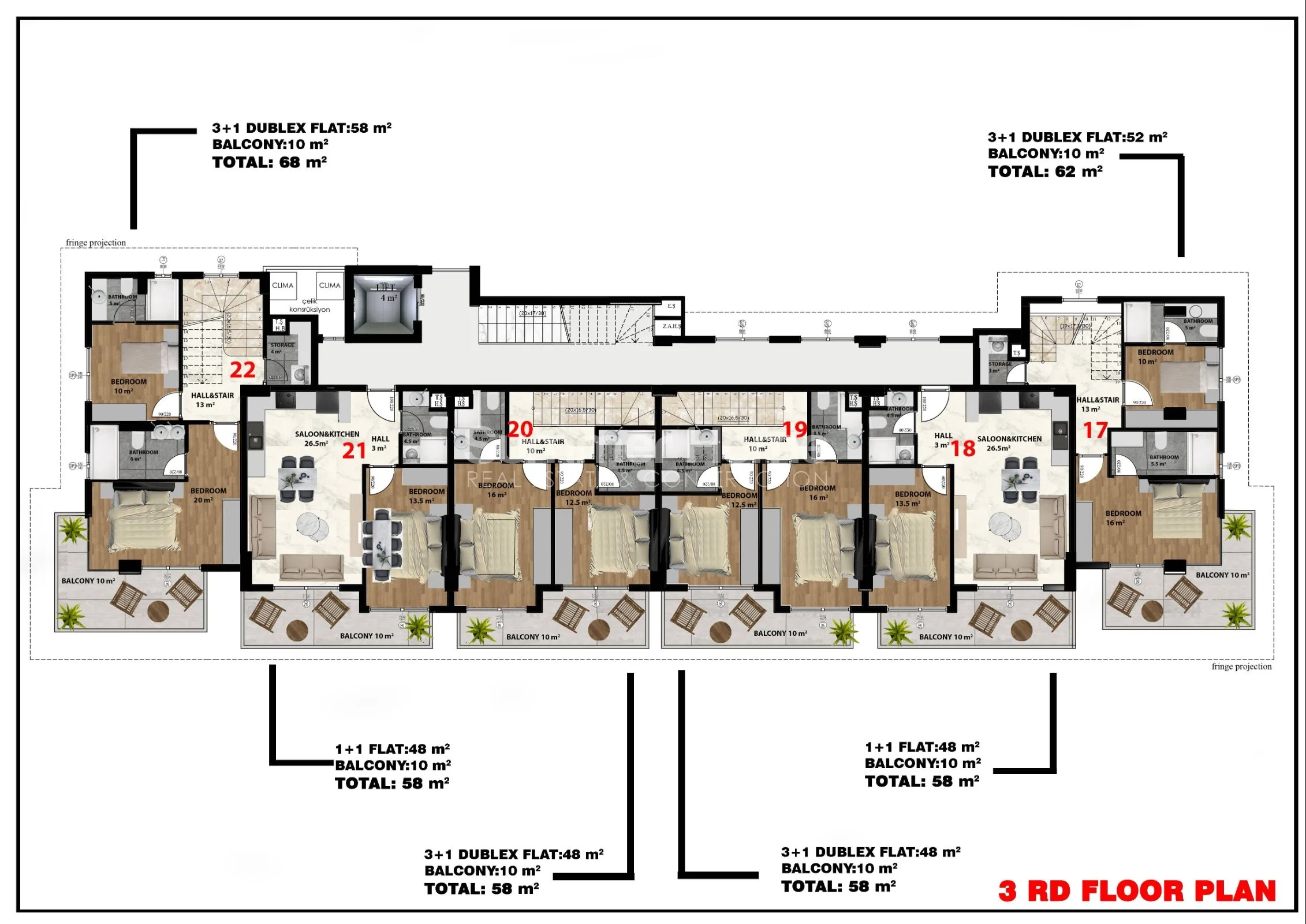 Modern and luxury complex in Kestel area located in Alanya Plan - 14