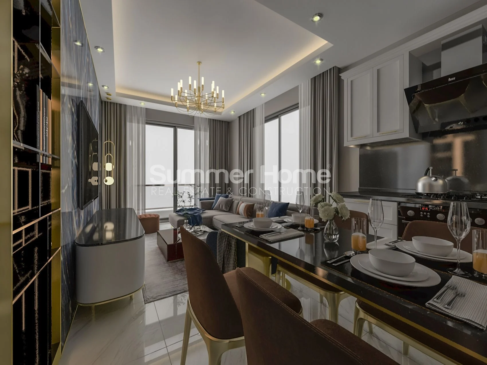 Centrally Located Apartments with Stunning View in Alanya Interior - 15