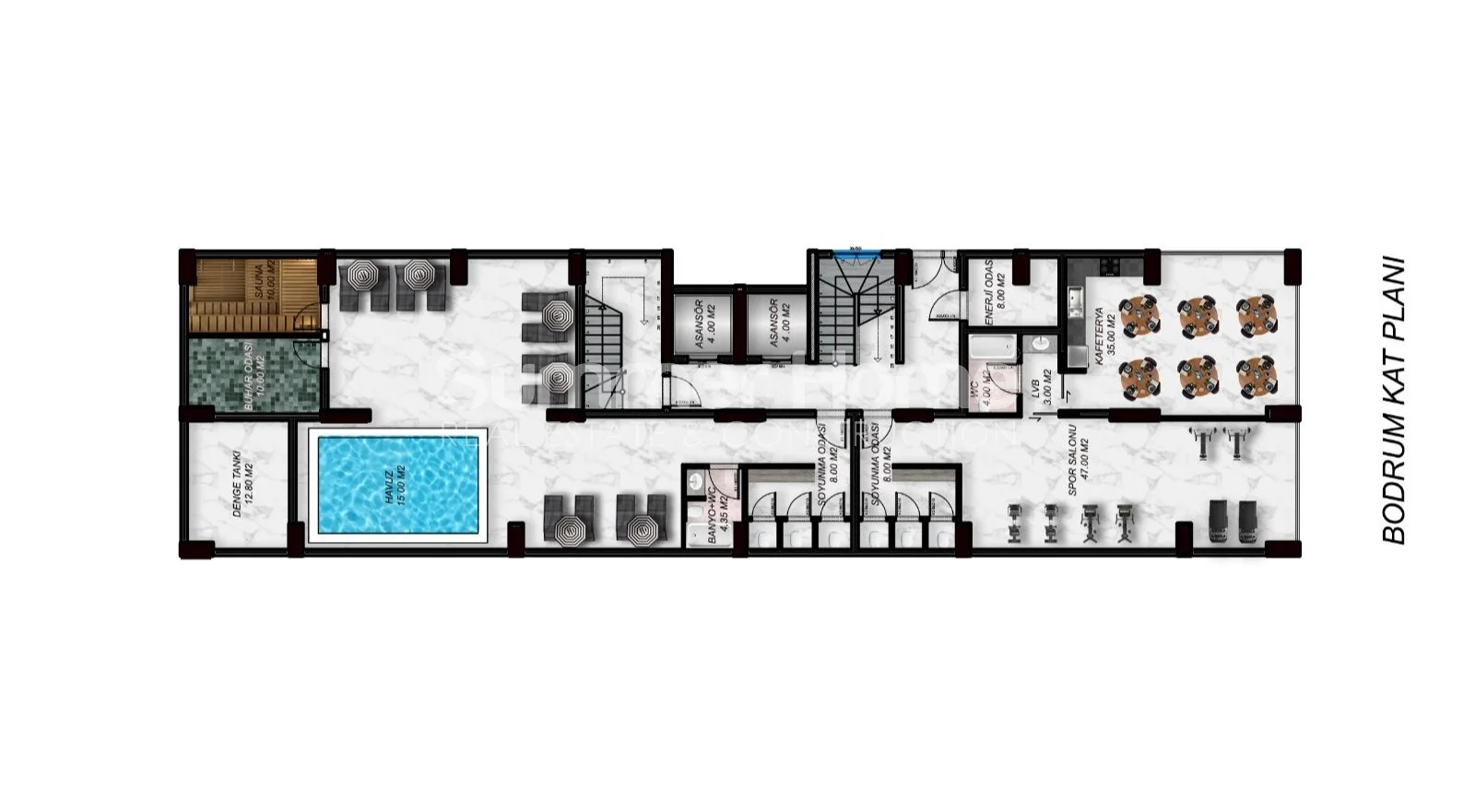 Wspaniały kompleks mieszkaniowy w regionie Mahmutlar, Alanya plan - 33