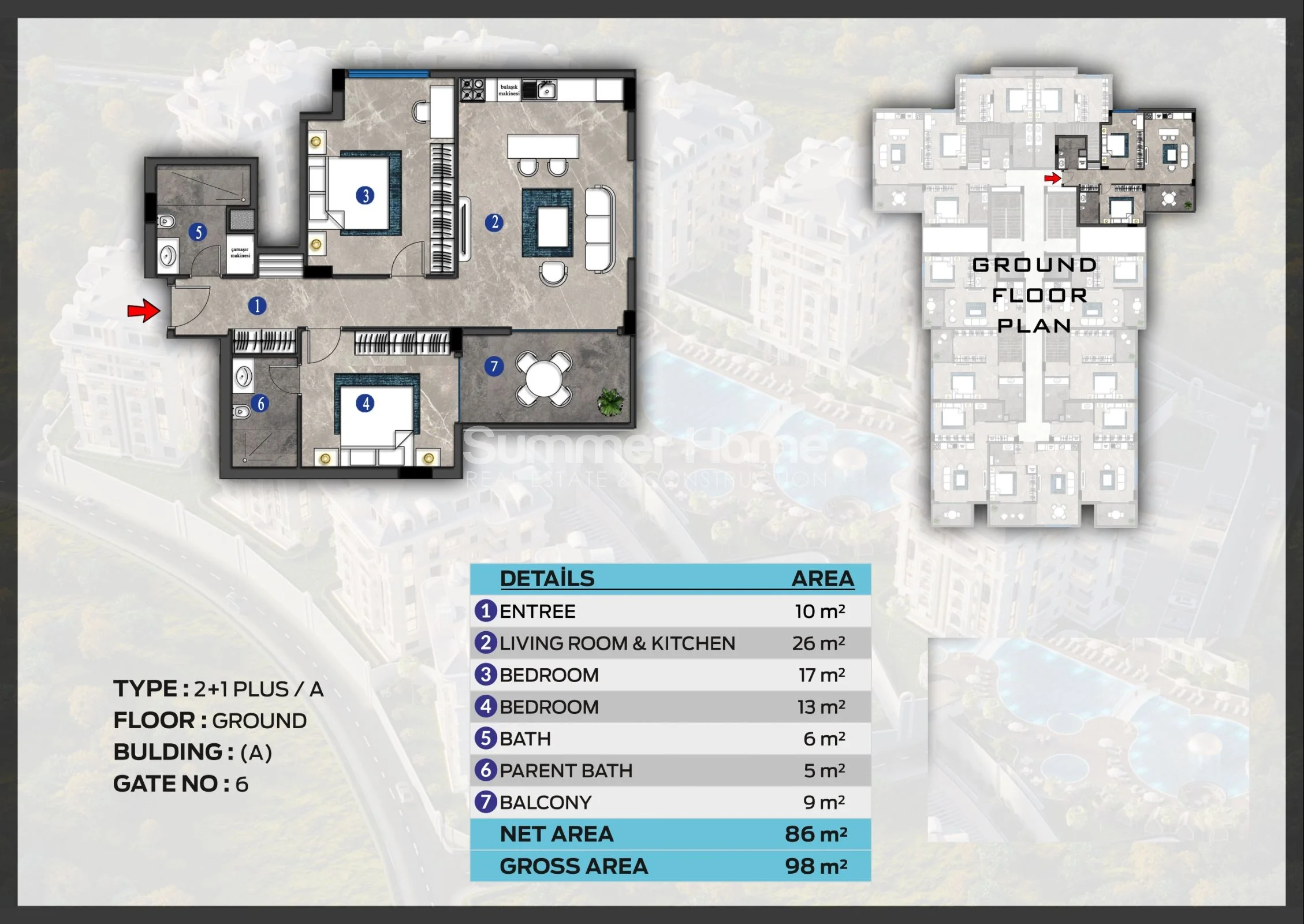 Luksusowy kompleks mieszkaniowy w regionie Cikcilli, Alanya plan - 17