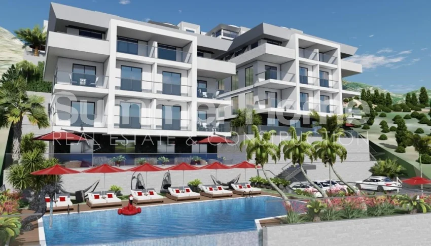 Geographically distinctive  housing in Tepe, Alanya