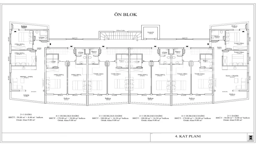 Ultra-moderni apartmani koji se nalaze u centru Alanje plan - 15