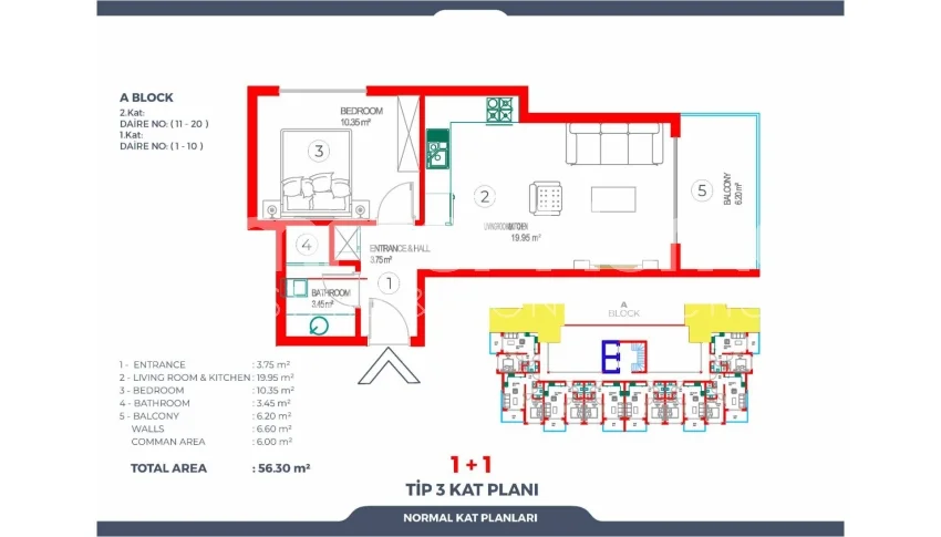 Exquisite Apartments in Perfect Location in Turkler, Alanya Plan - 39