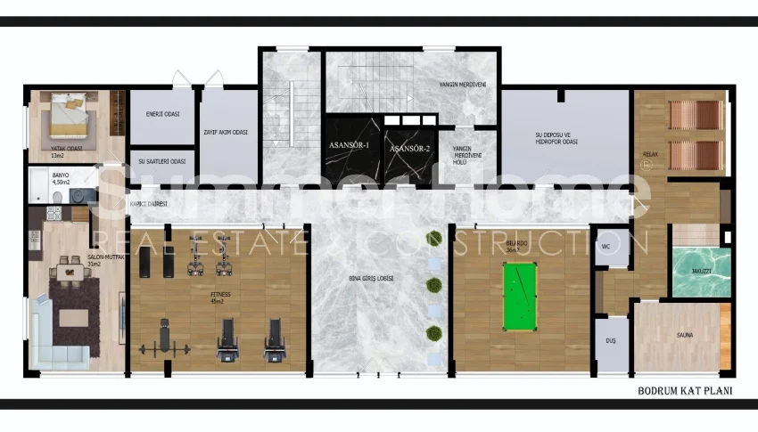 Comfortable Apartments with Facilities in Payallar, Alanya Plan - 10