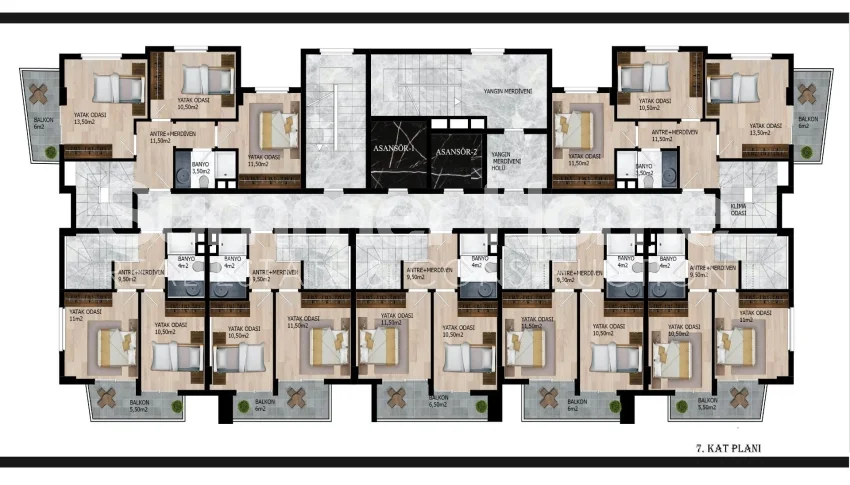 Comfortable Apartments with Facilities in Payallar, Alanya Plan - 11